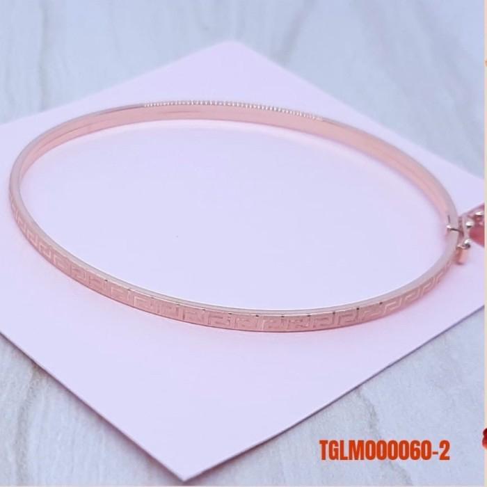 Gelang Emas Rosegold 750 Bangle Kaku Ubs