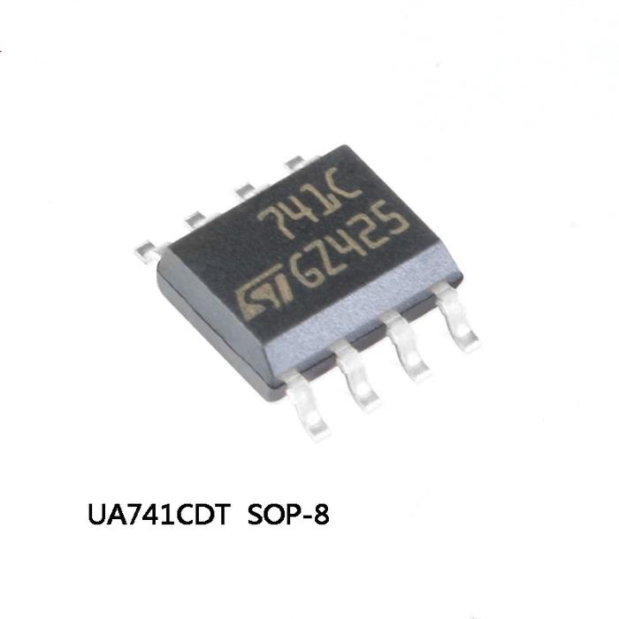 10-100Pcs New UA741CDT UA741 IC Chip Package SOP-8 Operational