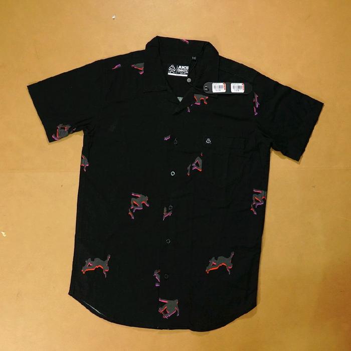 KEMEJA JUICE EMATIC SKATE BLK ORIGINAL