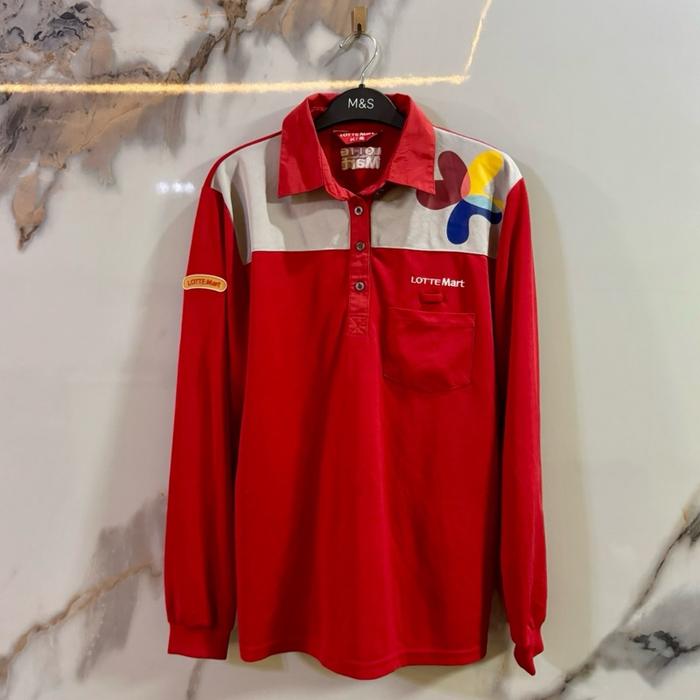 Kemeja Kerja Lotte Mart Korea Merah - Size M - 70 x 54 cm