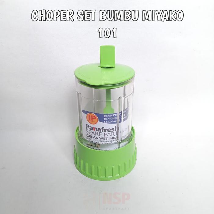 Choper Set Bumbu Basah Miyako Tipe Baru Gelas Blender Pisau Gilingan 101