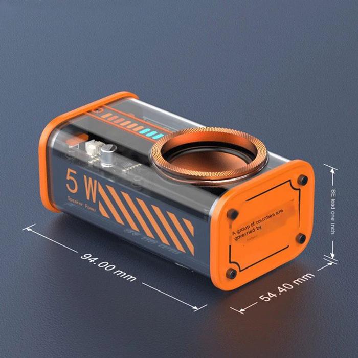 K07 Transparent Mecha Wireless Speaker Bluetooth-compatible 5.0