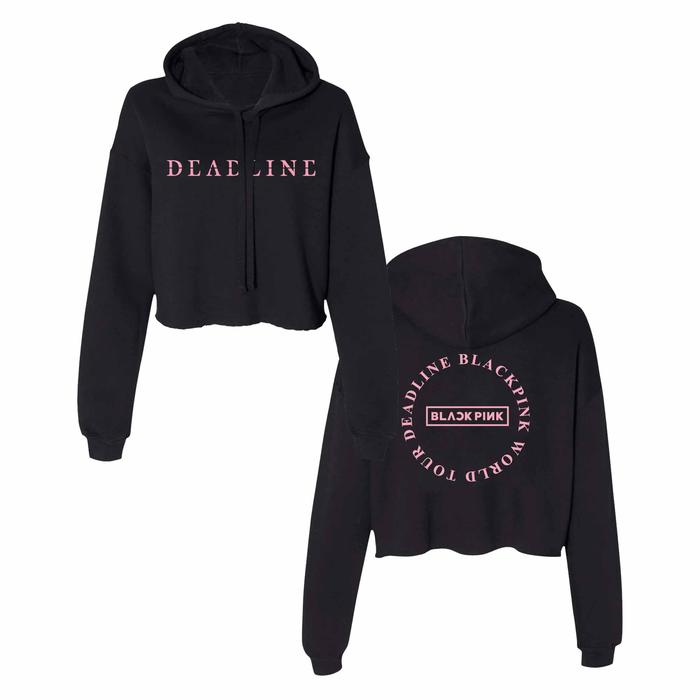 Jaket Crop Blackpink Deadline World Tour / Jaket Crop / Sweater Setengah Badan  Blackpink Deadline -