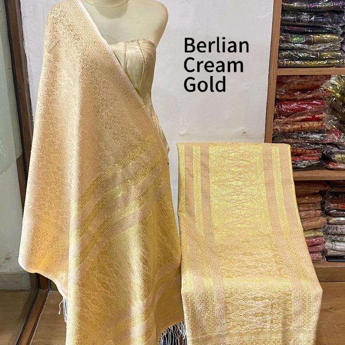 songket tumtuman benang bemberg berlian kain tenun / cocok untuk pengantin / suhut super premium