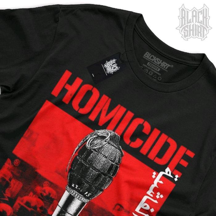 [COD] Kaos musik band Homicide part 7 Refuse resist organize Merchandise Unofficial Katun combed 24s