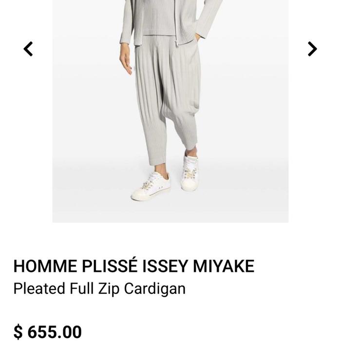 Homme plisse Isey Miyake pleated fullzip authentic original