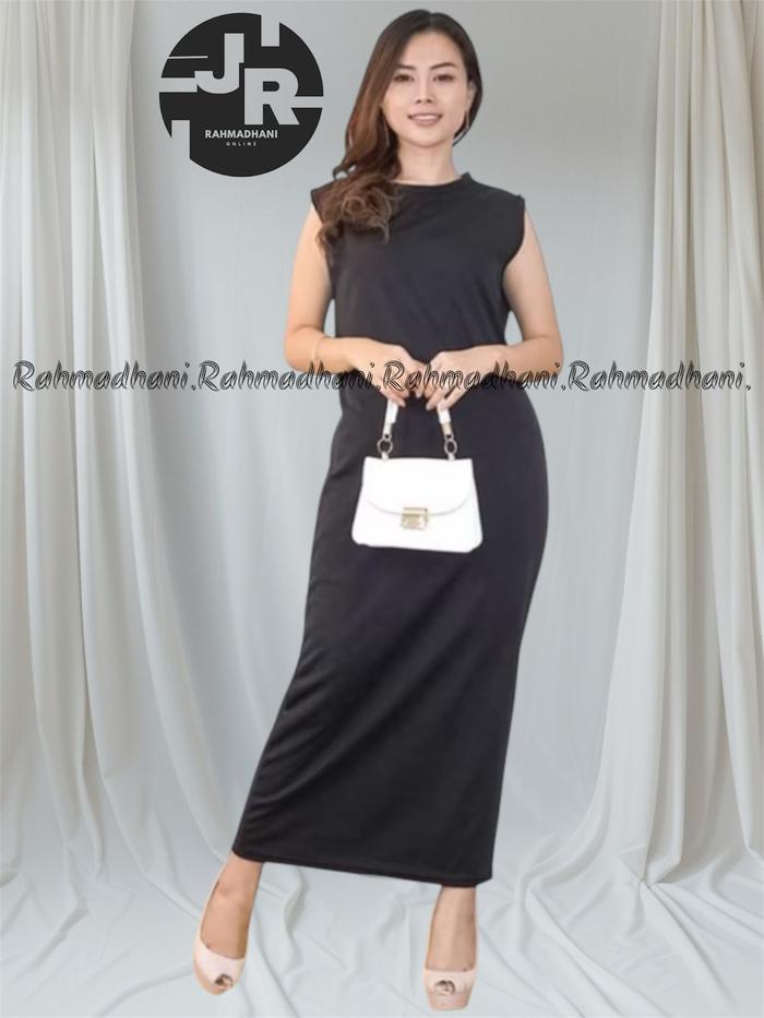 inner dress yukensi wanita muslim.super knit rib\inner dress span knit.manset gamis gamis yukensi