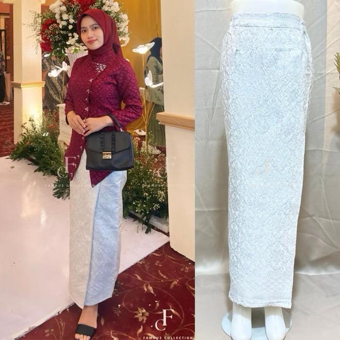 bawah Cewek rok span Songket Bawahan Wanita // Rok Songket Instan Ukuran S-2XL rok songket kebaya te