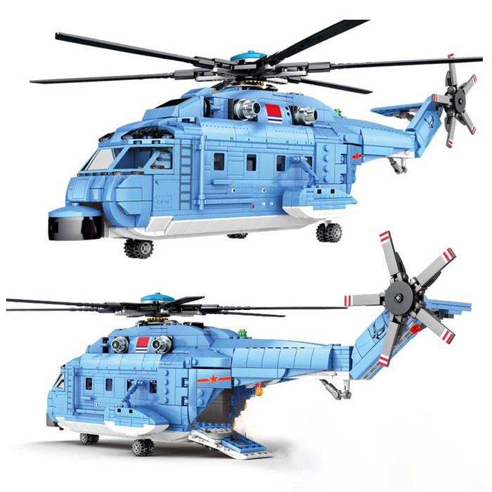 SEMBO Aircraft Helicopters Fighter Building Blocks Military City