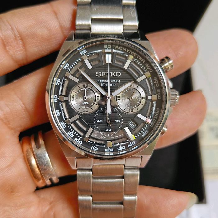 Seiko Chronograph SSB397P1 original bekas bagus normal semua siap pakai fullset full link siap pakai