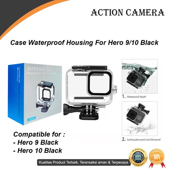Waterproof Housing Case for Gopro Hero 9 Black Casing Hero 10 Hero 11 Hero 12
