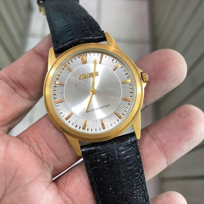 Jam Tangan Kulit Tali untuk Pria dengan Model Vintage orient