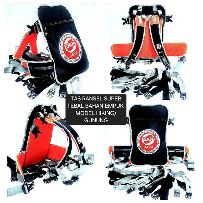 ransel gendong ebod jaya, ransel berbagai type sangkar, bahan tebal empuk