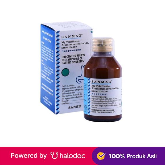 Sanmag Suspensi 120 ml - Obat Asam Lambung & Gerd - Halodoc