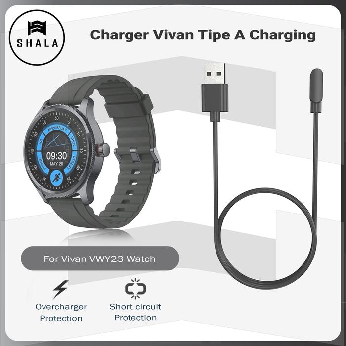 Kabel Charger Vivan VWY23 Smartwatch Tipe A Charging