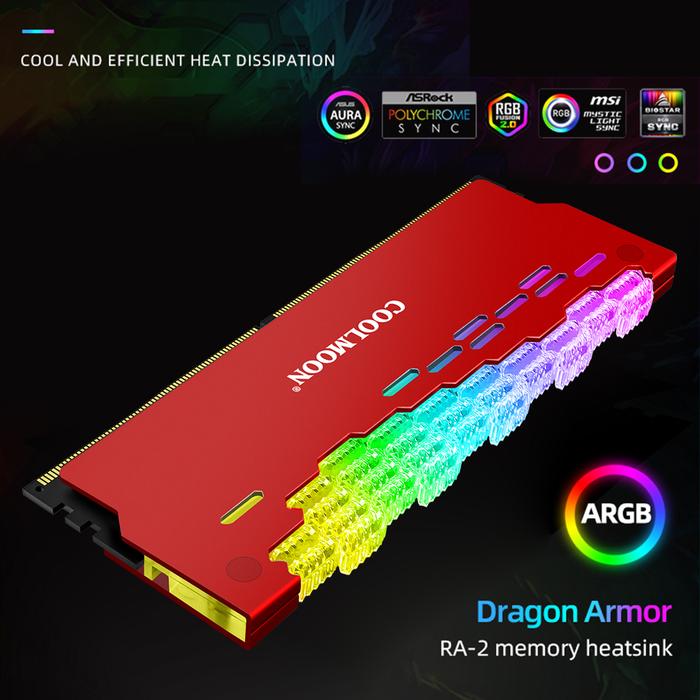 COOLMOON RA-2 RAM Pendingin Penyerap Panas Rompi Pendingin Memori