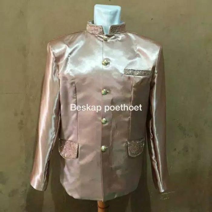 (PROMO) JAS BESKAP BASOFI BAPAK KELUARGA BESAN MOCCA SET CELANA PECI