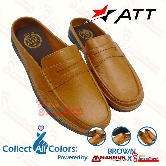Toko Sendal Murah - Sepatu Bustong Pria Warna Coklat Muda Uk 39 - 42 / Sepatu Kerja Simple Murah Ant