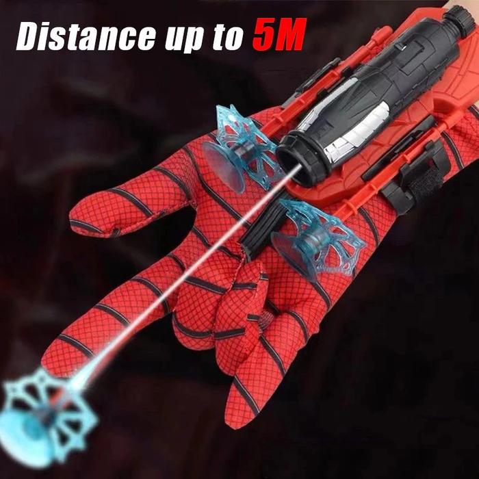 SUPERMARKET Mainan Sarung Tangan Spiderman Anak Anak / Mainan Sarung Tangan Spiderman Tembak / Maina