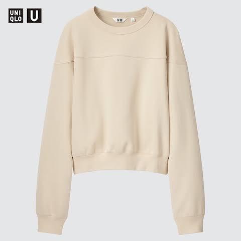Uniqlo Kaos Bahan Knit Lengan Panjang Knitwear Pria Nyaman Fleksibel untuk Sehari-hari Wanita