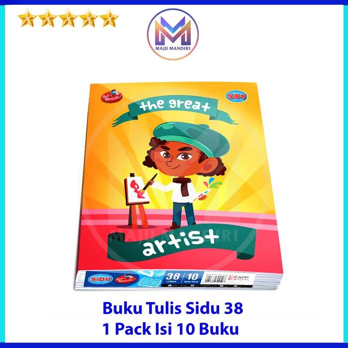 Buku Tulis Sidu Isi 38 Lembar / Sidu 38 / Buku Tulis TK, SD