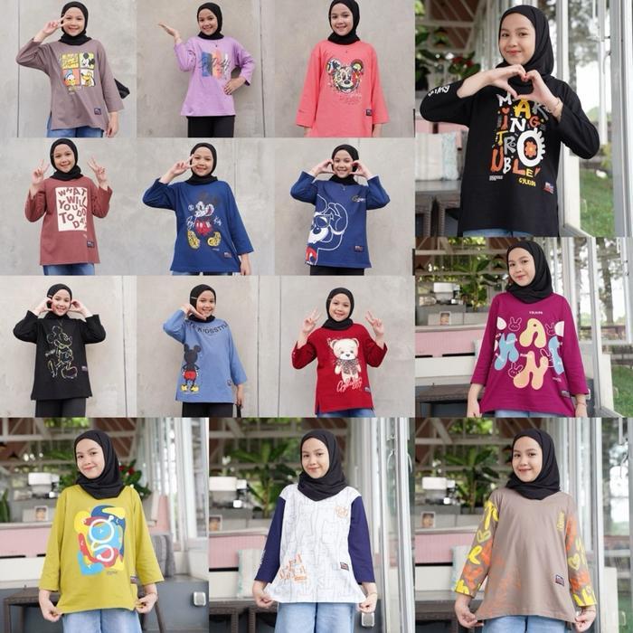 Gyl Kids Top Oversize - Gyl Anak Kaos Oversize Unisex Kaos Anak Perempuan