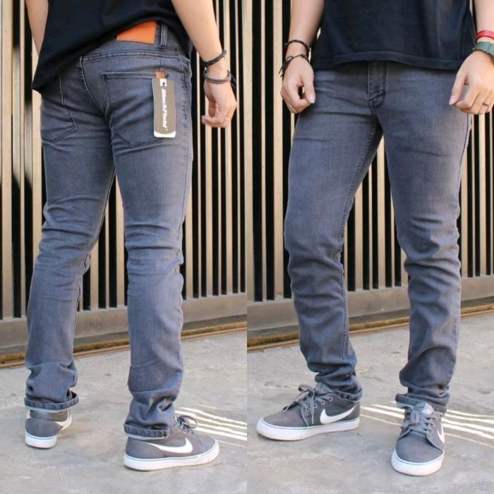 Celana Jeans JUMBO Pria Panjang Strech Original BF Skinny Denim Distro Slimfit Dewasa Cowok boss bag
