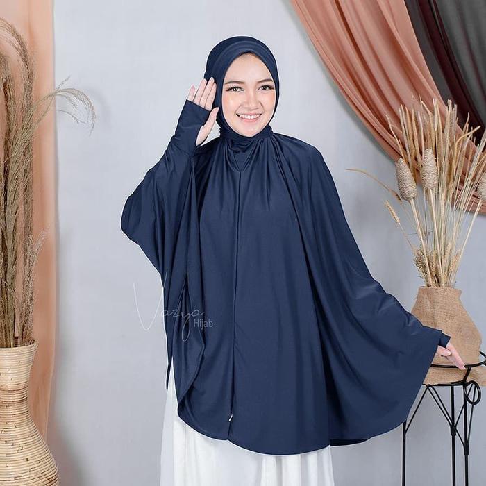 Khimar Syar’i Cadar Lengan Khania 4in1 Jilbab Hijab Kerudung Bergo French Khimar Cadar Instan Bahan