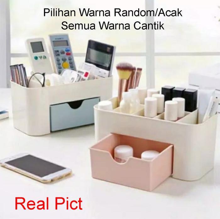 Kotak Make up Rak Penyimpanan Box Serbaguna Tempat Kosmetik Susun