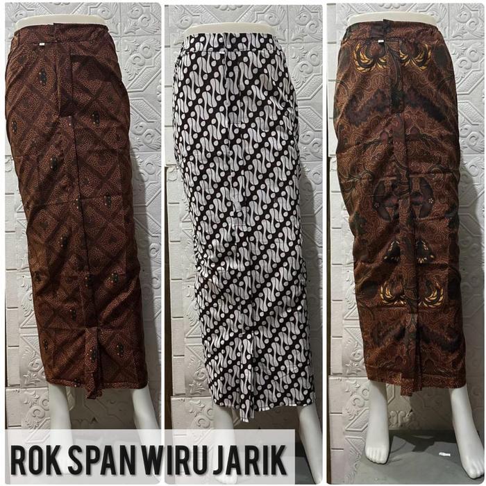 ROK SPAN WIRU JARIK BAHAN KAIN JARIK Katun