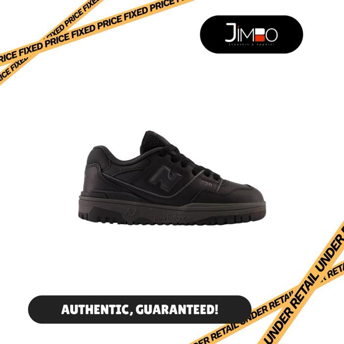 NEW BALANCE 550 TRIPLE BLACK KIDS - SEPATU ANAK - SEPATU SEKOLAH - ORIGINAL 100% GUARANTEE