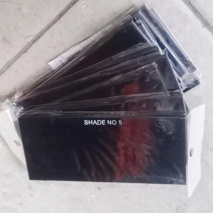 kaca las hitam no 9 kaca kedok welliding glass black - bening