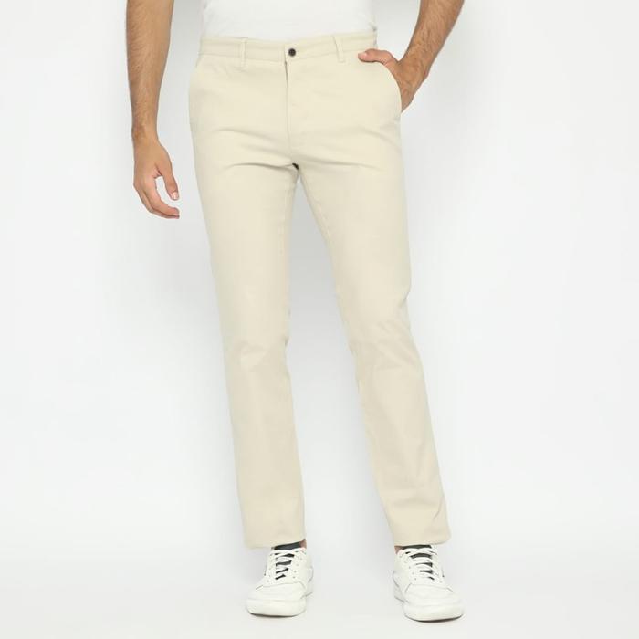 Ricardo D'Britano Celana Chinos Panjang Pria Casual Pants - Cream