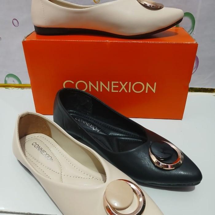 Promo sepatu sandal flatshoes connexion model bulan sabit COD