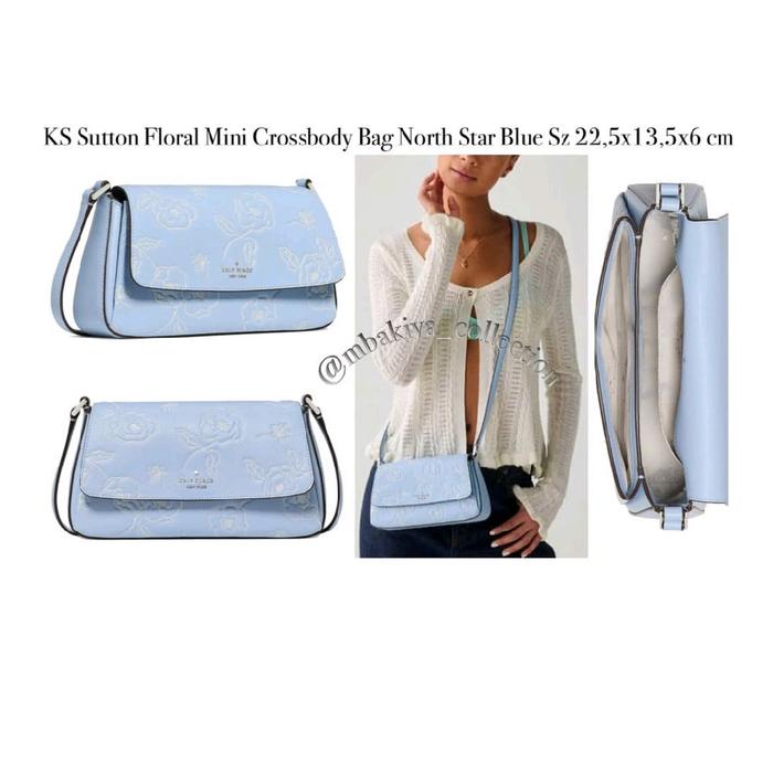 Sutton Floral Mini Crossbody Bag North Star Blue