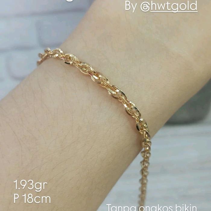 gelang tangan model ulir mie gulung 16k