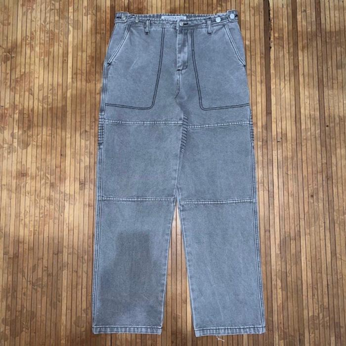 PARTIMENTO CANVAS DOUBLE KNEE FATIGUE CARPENTER JEANS DENIM carhartt stussy