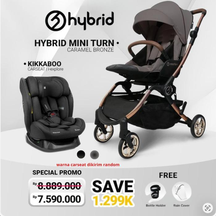TERLARIS HYBRID PREMIUM MINI TURN STROLLER STROLLER REVERSIBLE SEAT STROLLER 360 DERAJAT STROLLER BA