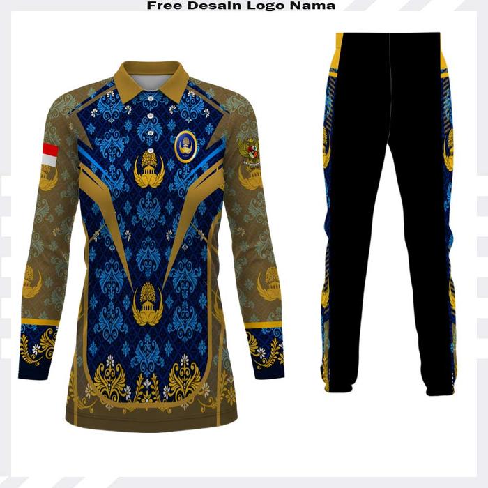 BAJU SETELAN KORPRI BAJU KORPRI KAOS POLO TUNIK JERSEY KORPRI Wanita
