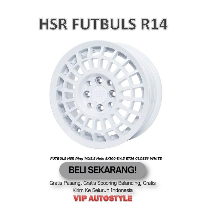 Velg mobil r14 putih untuk livina agya ( sudah 4 velg )