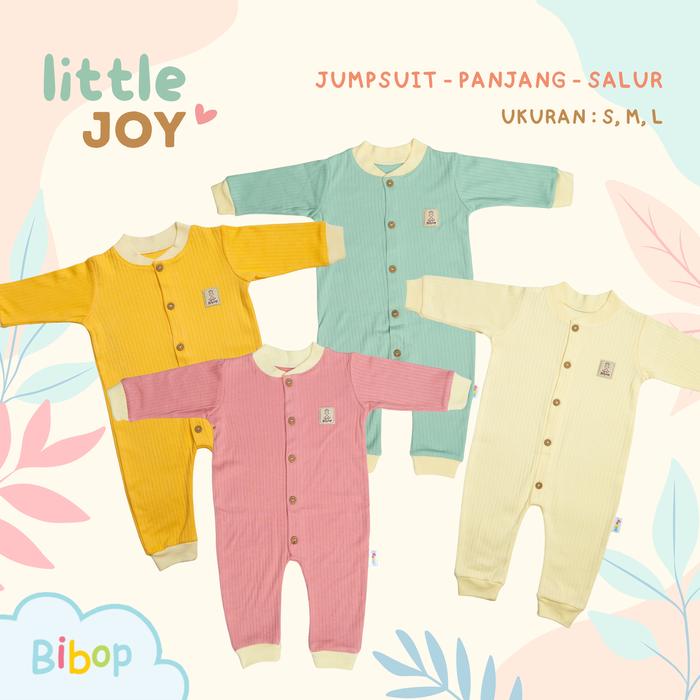 Bibop Baju Bayi Anak Jumpsuit Tangan Kaki Panjang Salur Little Joy Bayi