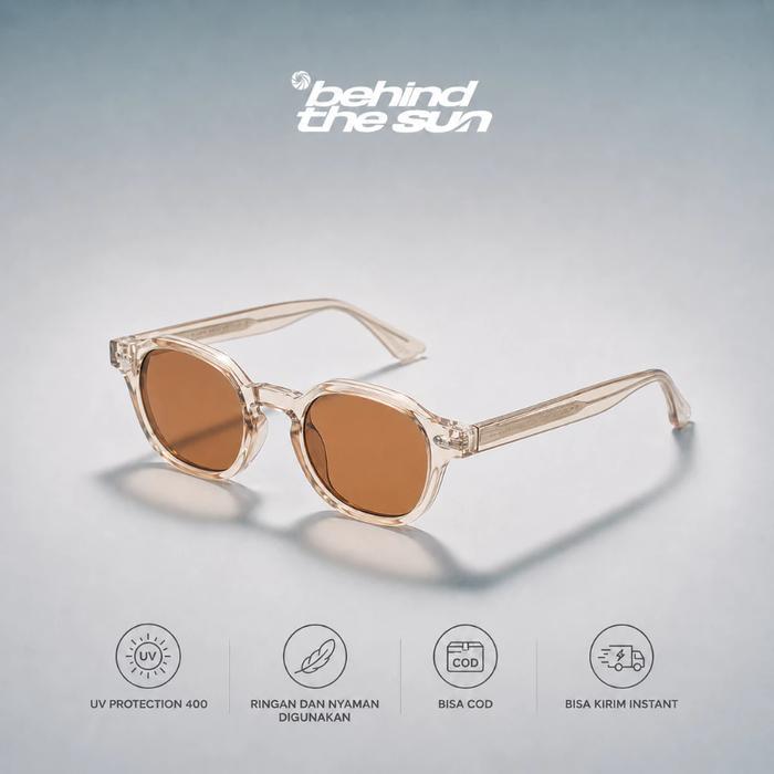Behind The Sun - VENICE | Kacamata Hitam Unisex Acetate UV400 Sunglasses Pria Wanita Kacamata Pantai