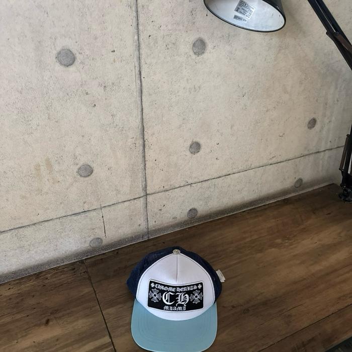Trucker Chrome Hearts rare miami beach baby blue preloved