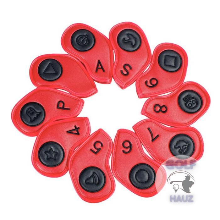 PREMIUM Head Cover Sarung Premium Squid Game Dalgona Candy Red Black Hat Waterproof Ball Penutup Pel