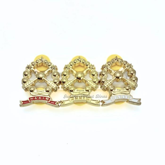 Terbaru Pin Hakim Luxury/ Pin Hakim Merah/ Pin Hakim Putih/ Pin Hakim Polos/ Pin Luxury/ Pin Hakim L
