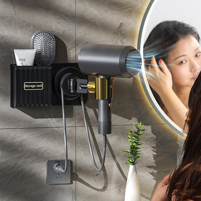 Braket Pengering Rambut Pengering Rambut Bebas Genggam Rak