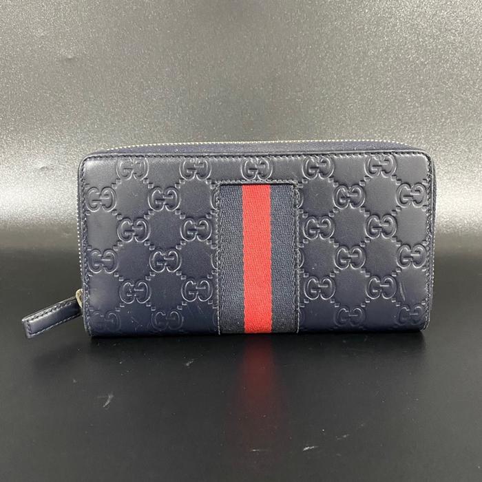 Gucci Guccisima Web Zip Araound Long Wallet