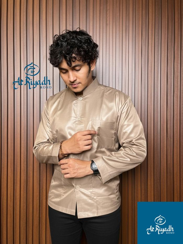 Ar Riyadh Baju Koko ZAWEEYA Ajib Series Motif Alsadah Haramain Elegan Panjang Dewasa