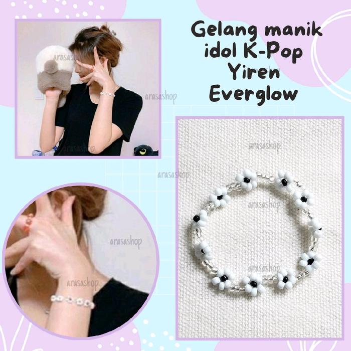 yiren everglow bracelet | gelang yiren everglow | gelang idol K-Pop | gelang manik beads bracelet