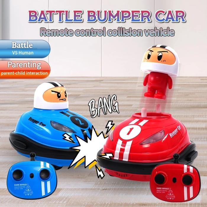 Children Remote Control Toy Two Person Battle Collision Car Cartoon